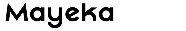 Mayeka font preview